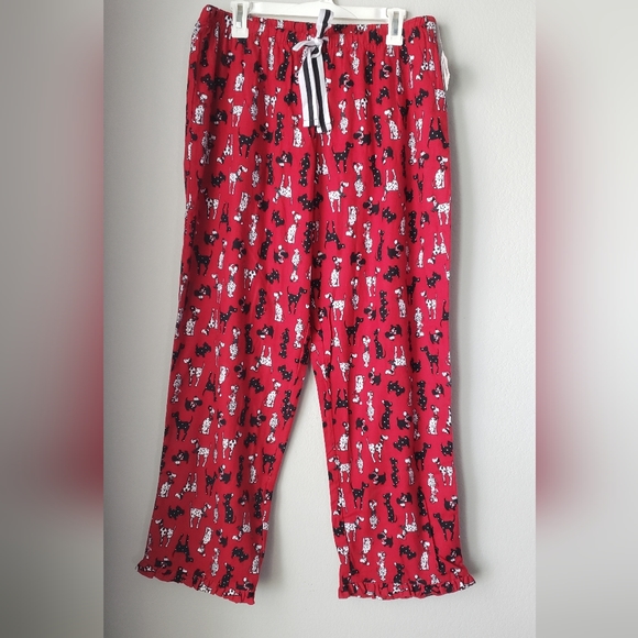 sleep sense Intimates & Sleepwear Nwt Womens Sleep Sense Black White Dog Print Flannel